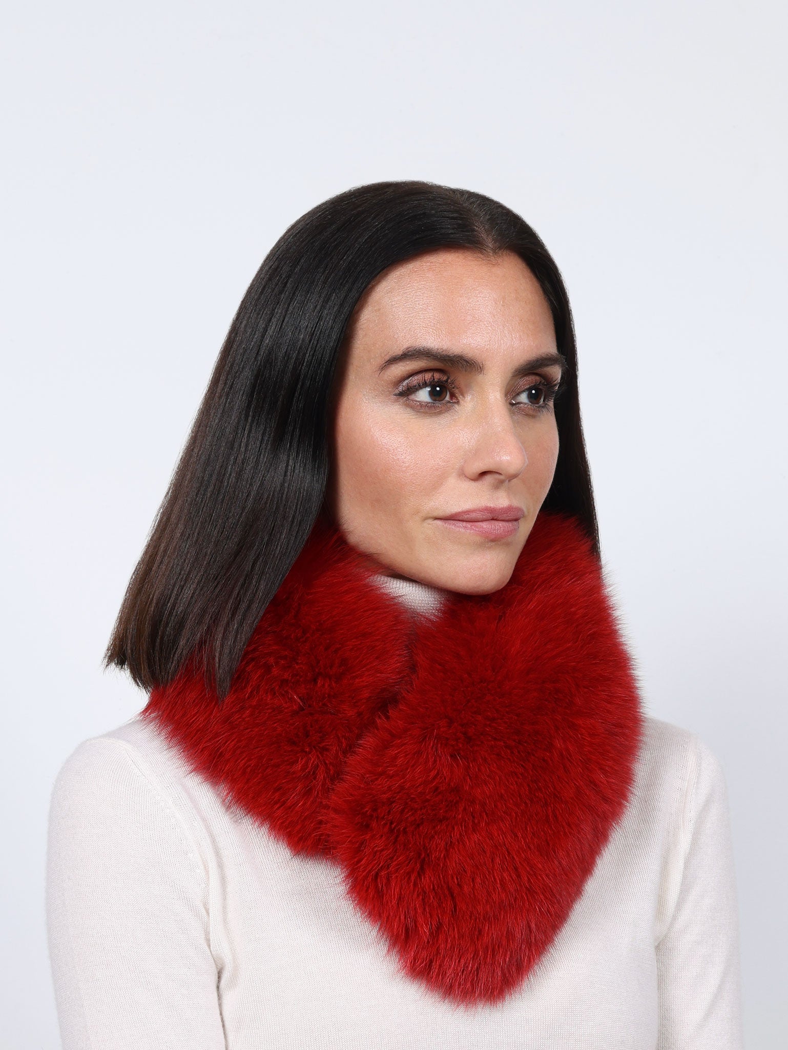 Smooth Fur Headband Convertible to a Scarf