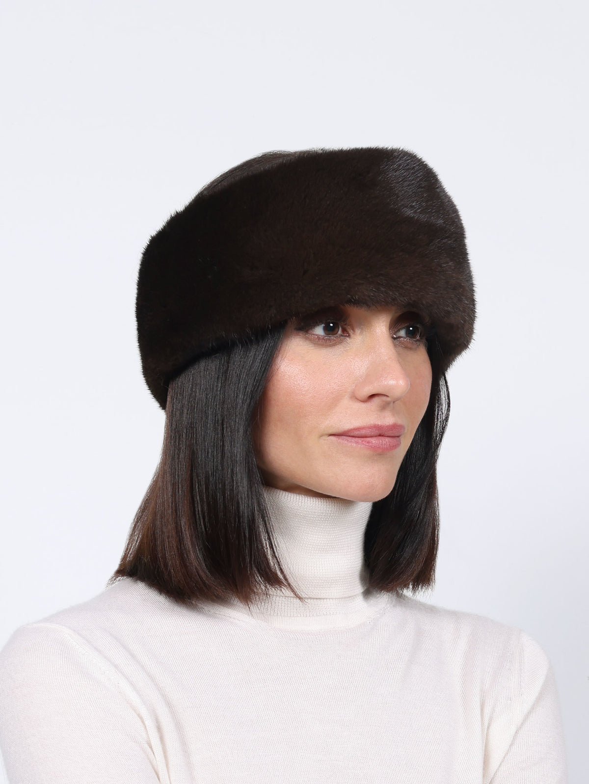 Mink Headband in Brown and Black – POLOGEORGIS display picture 2