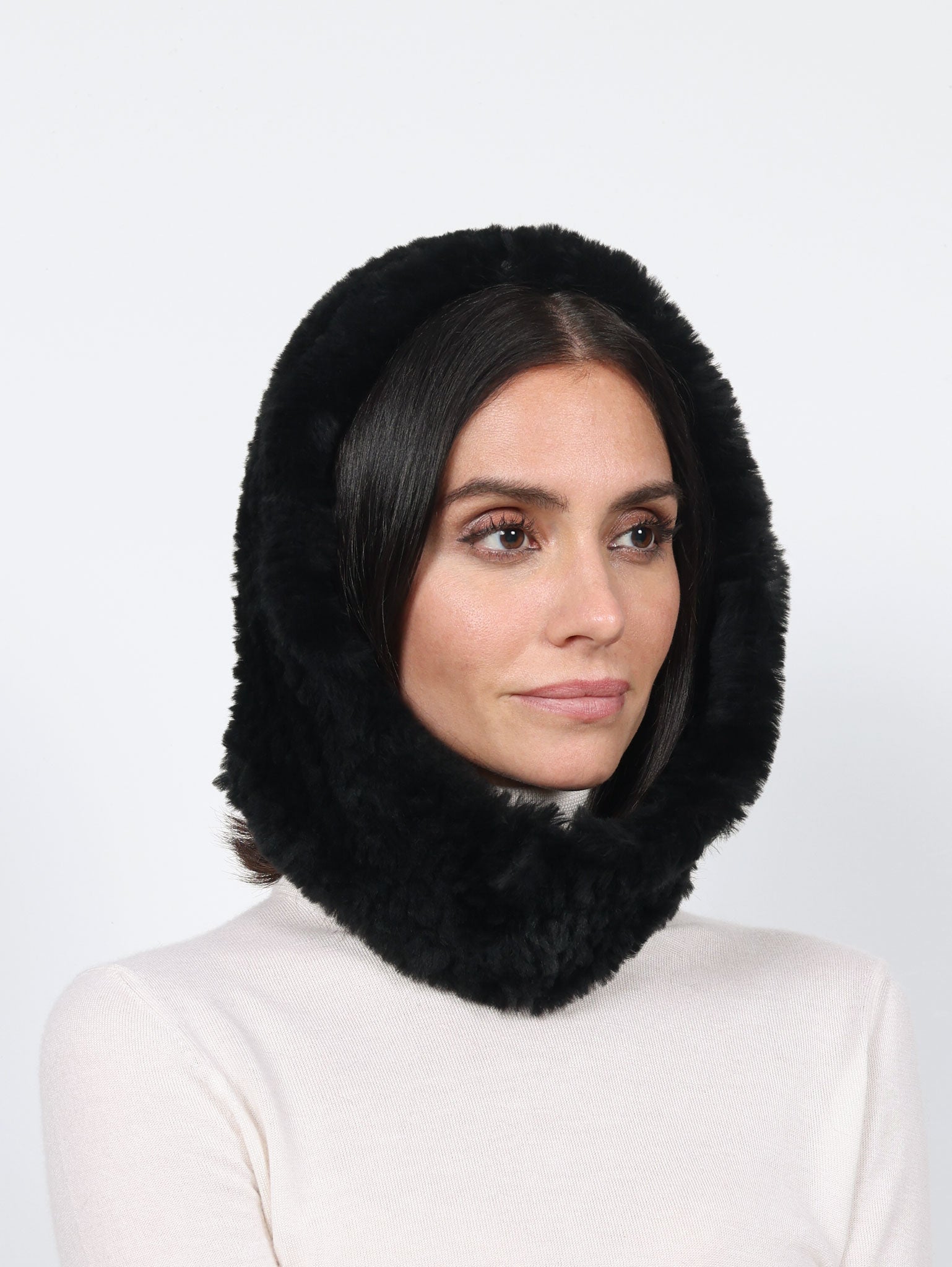 Knitted Shearling Snood