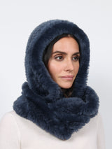 Knitted Shearling Scoodie