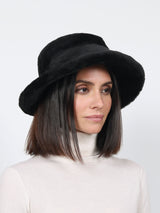 Wide Brim Merino Shearling Hat