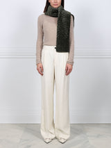 Curly Shearling Scarf