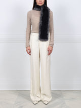 Toscana Trimmed Shearling Scarf