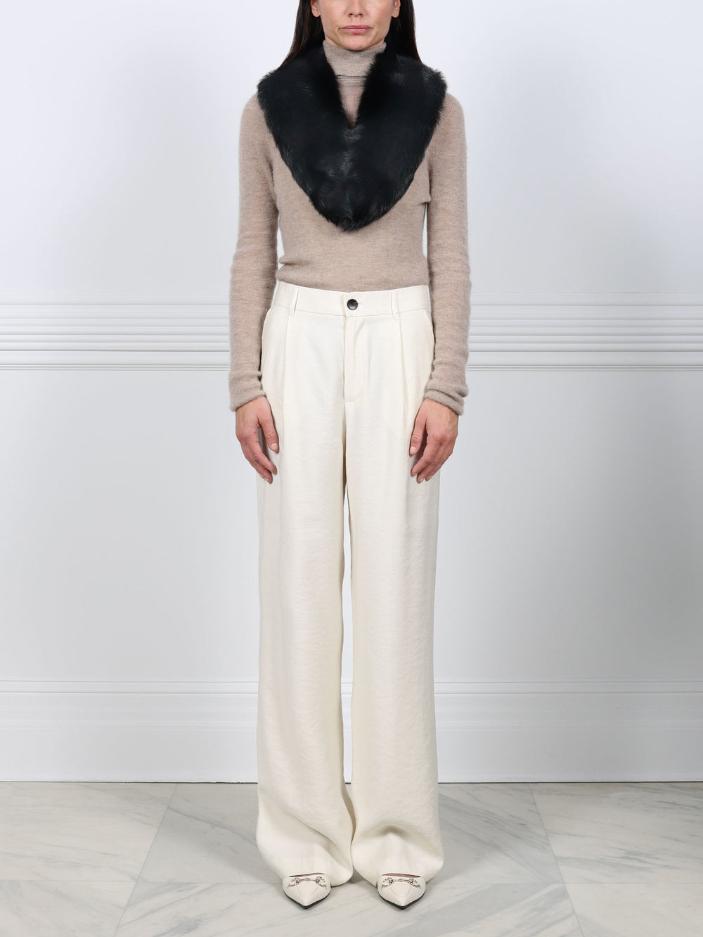 Shearling Shawl Collar