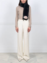 The Kiss Merino Shearling Scarf