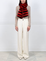 Cross Cut Chinchilla Pull Through Scarf