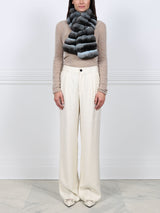Cross Cut Chinchilla Pull Through Scarf