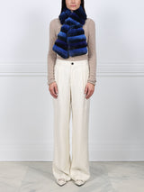 Cross Cut Chinchilla Pull Through Scarf