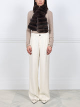 Cross Cut Chinchilla Pull Through Scarf