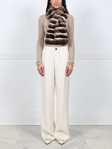 Cross Cut Chinchilla Pull Through Scarf