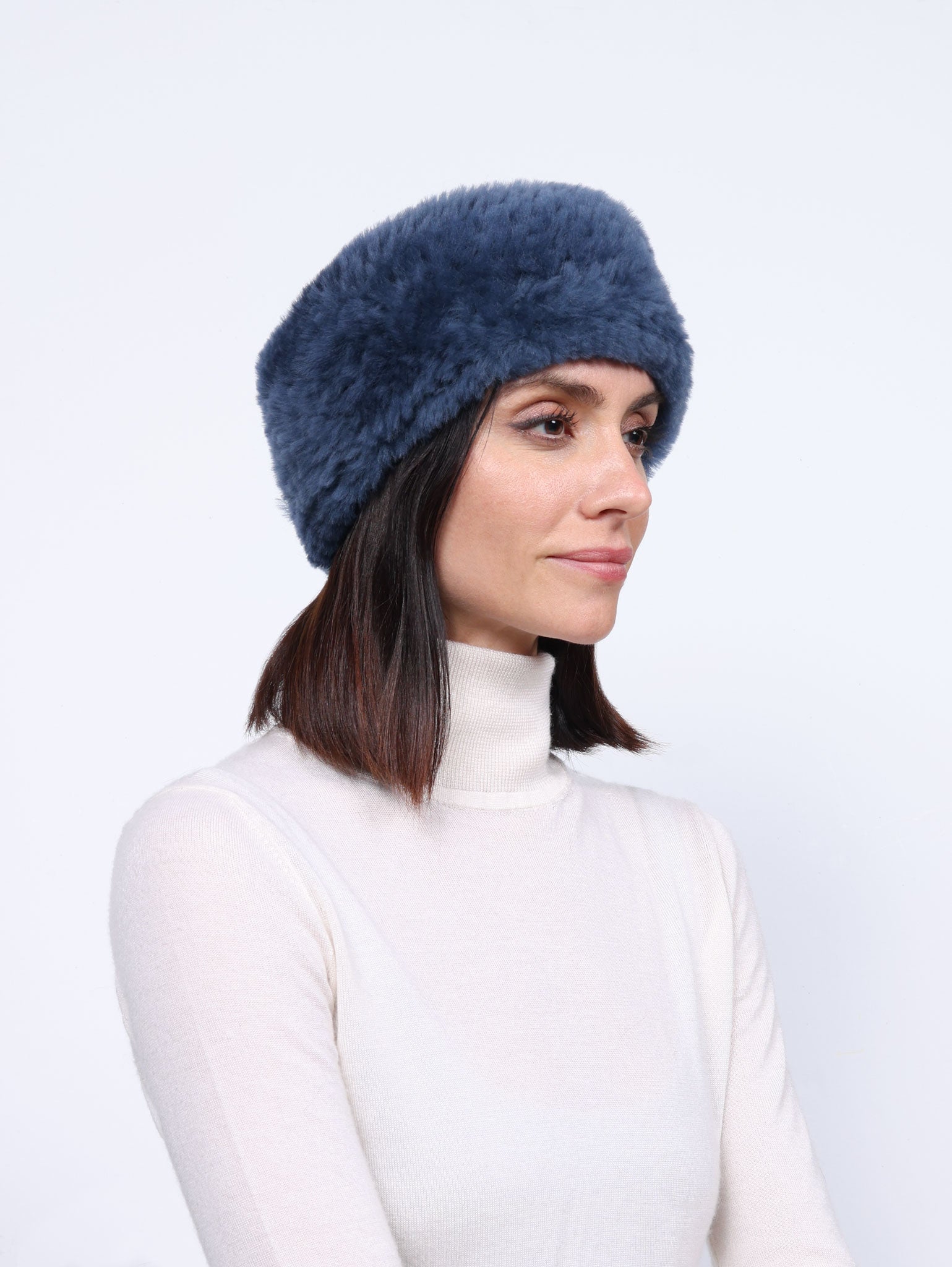 Knitted Shearling Headband