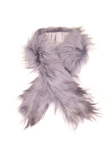 Long Hair Shearling Goat Scarf