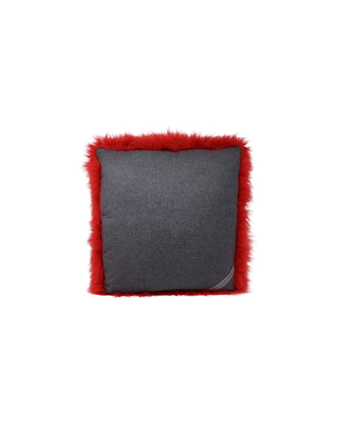 Shearling Pillow in Red