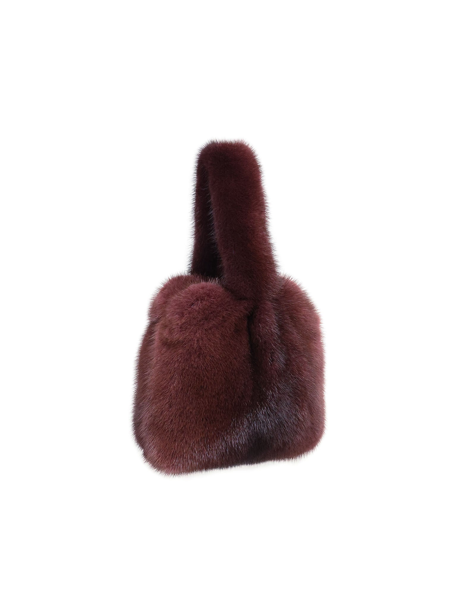 The Meow Mini Mink Fur Bag in Solid Colors