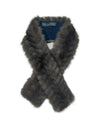 Chevron Sable Fur on Cashmere Scarf