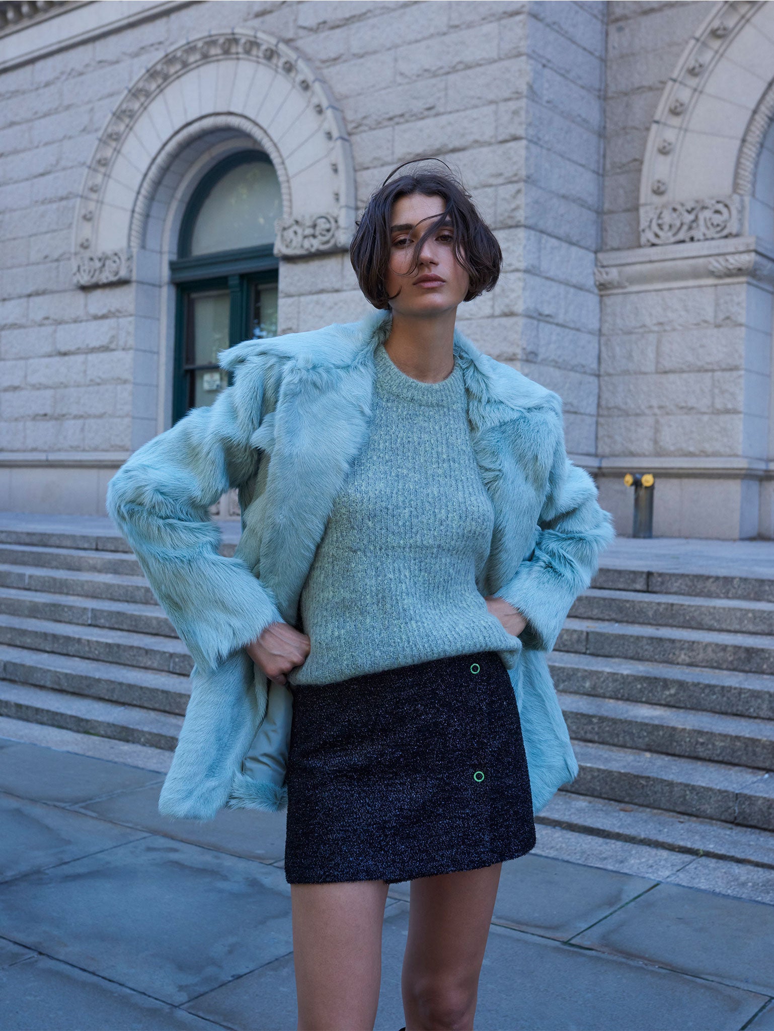 SHEARLING SAFARI JACKET