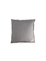 Dark Brown Curly Shearling Pillow