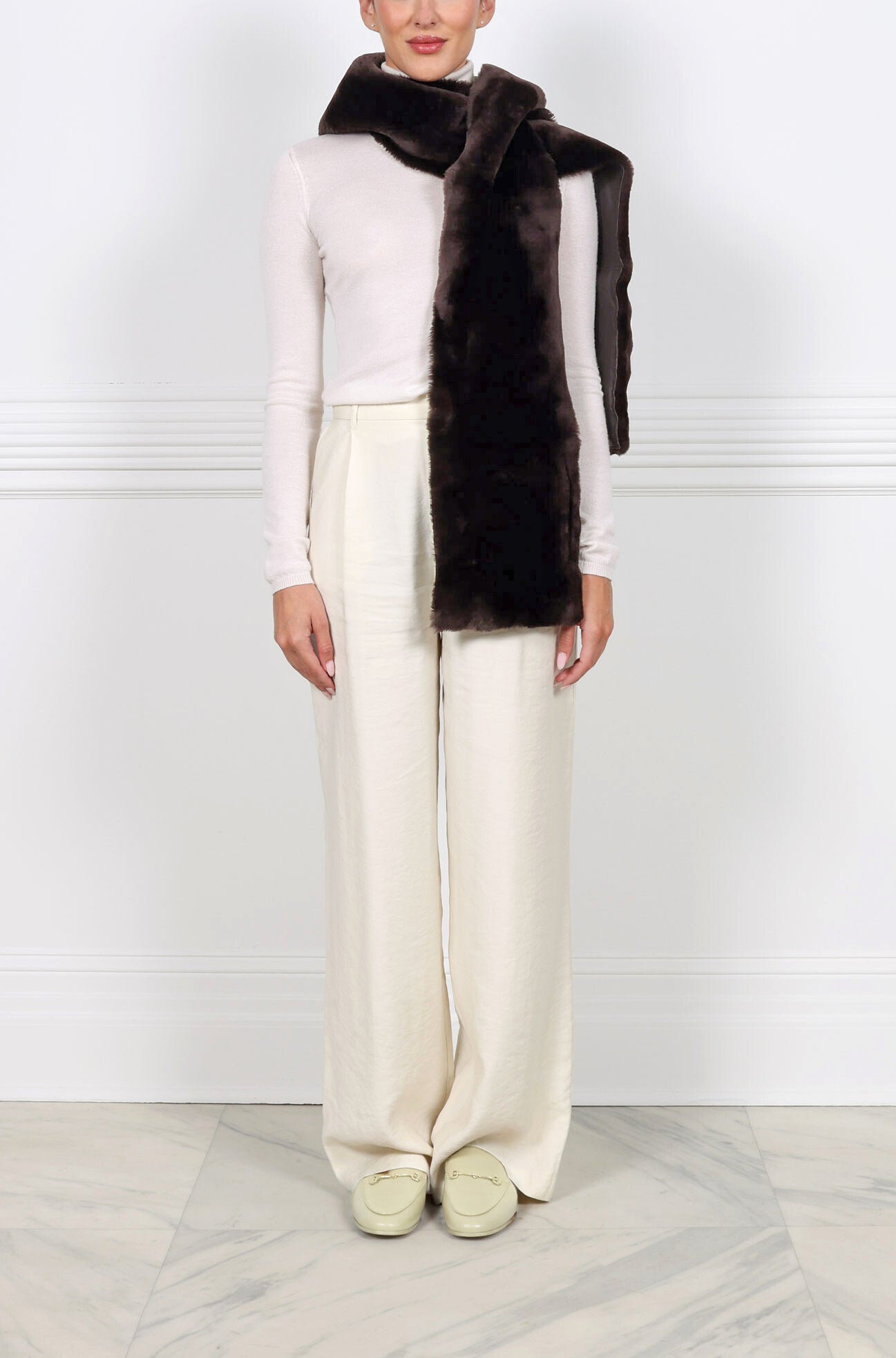 Merino Shearling Scoodie with Pockets