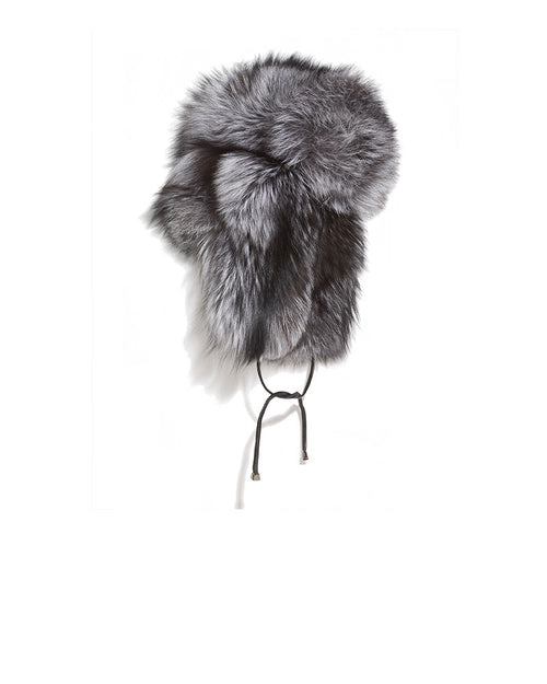 Oversized  Fox Trapper Hat