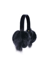 Mink and Fox Earmuff in Black