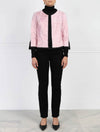 The Pravita Silky Lamb Jacket with Black Trim