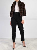 The Maeve Sable Fur Short Jacket