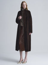 The Cleopatra Vertical Mink Coat