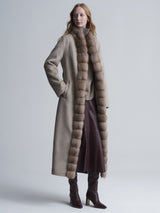 The Daniella Cashmere Coat in Beige