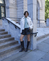 The Jennifer Shearling Denim Jacket