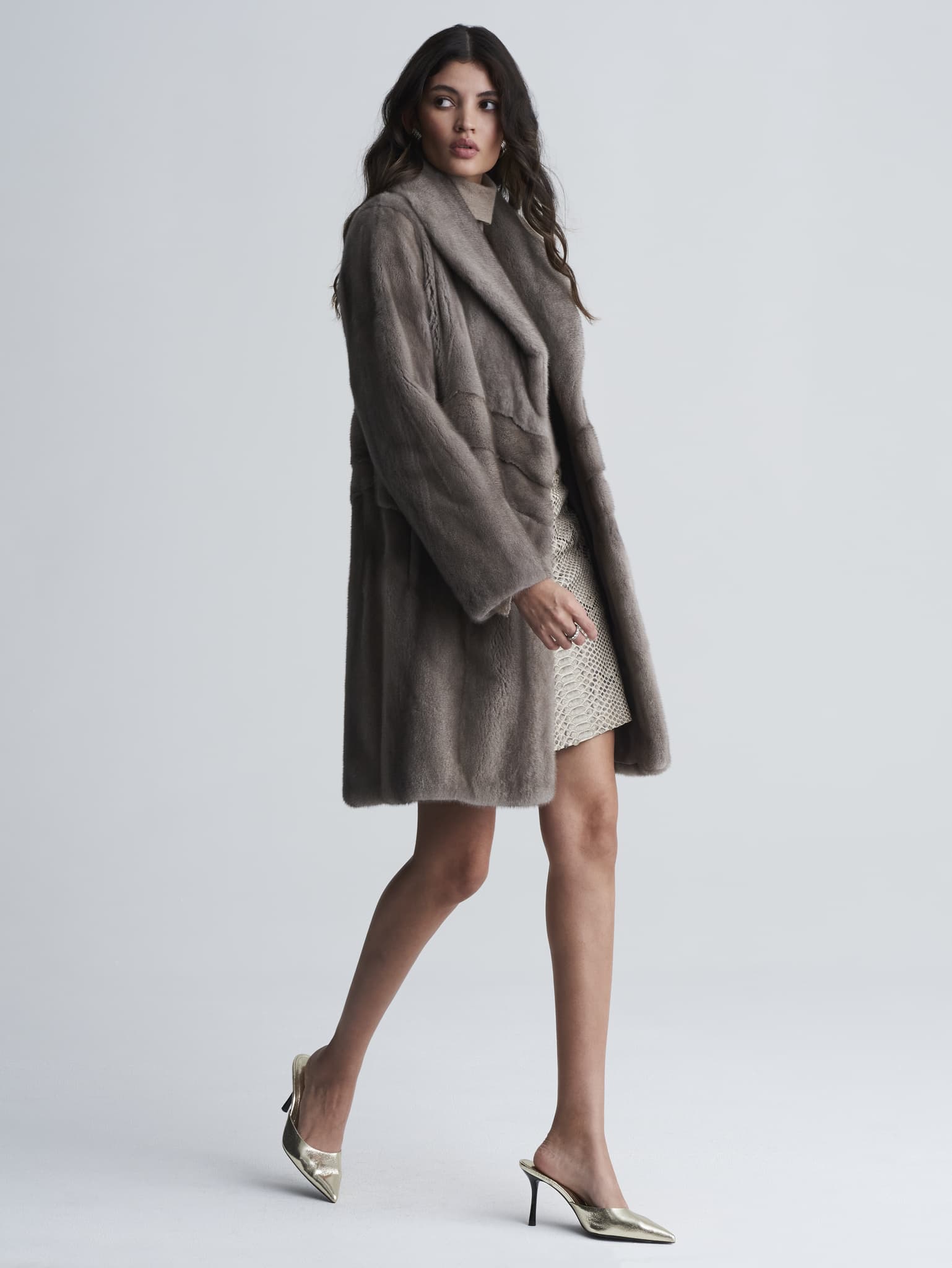 The Chevron Mink Coat