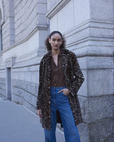 The Astras Shearling Trench Coat
