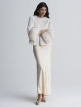 The Cookie Mink Jacket with Fox Cuffs