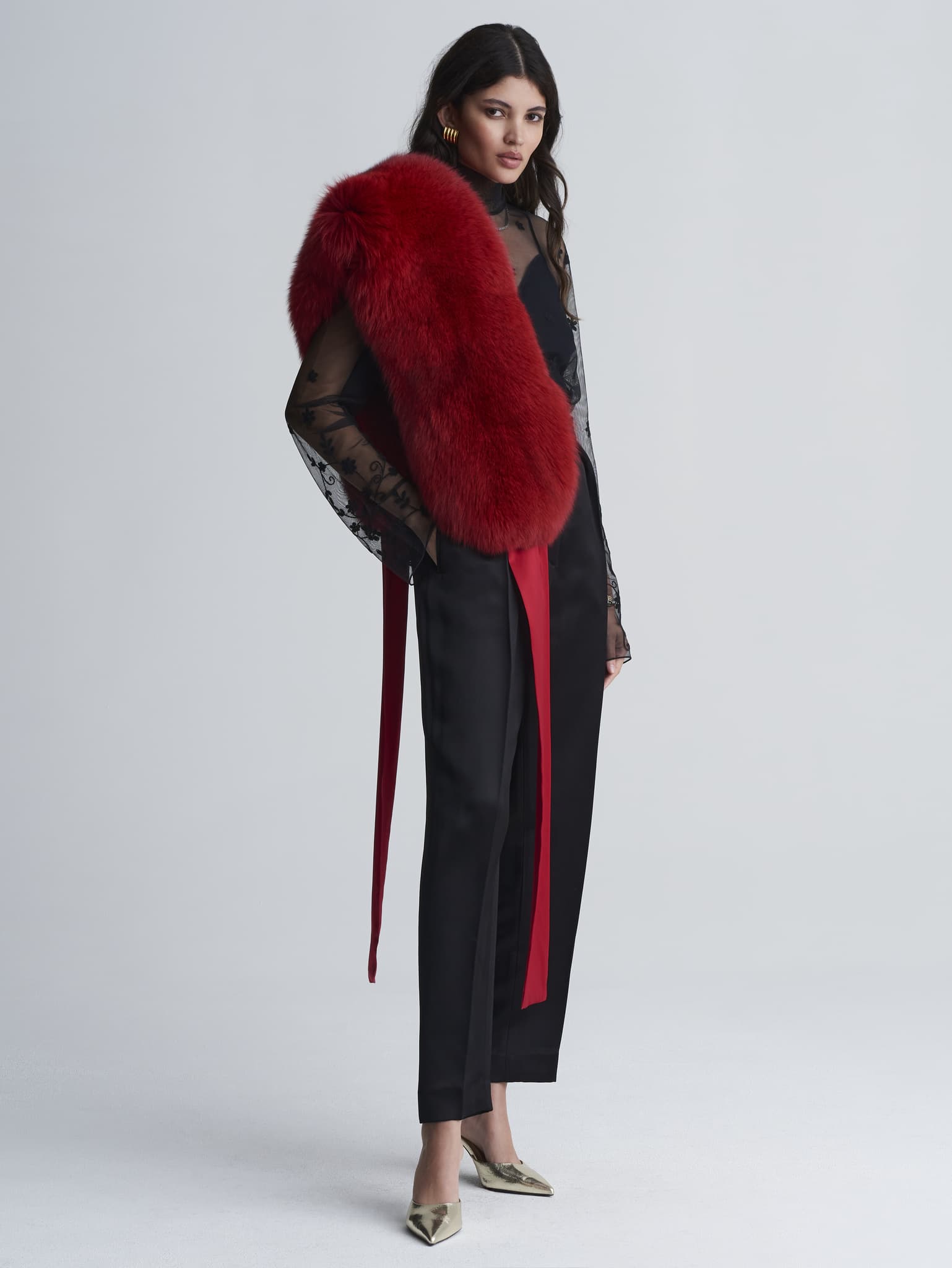 The Bow Fox Fur Stole