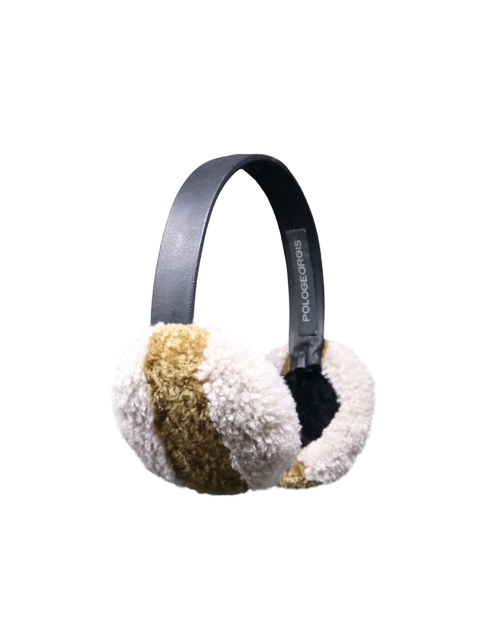 Two Tone Shearling Earmuffs