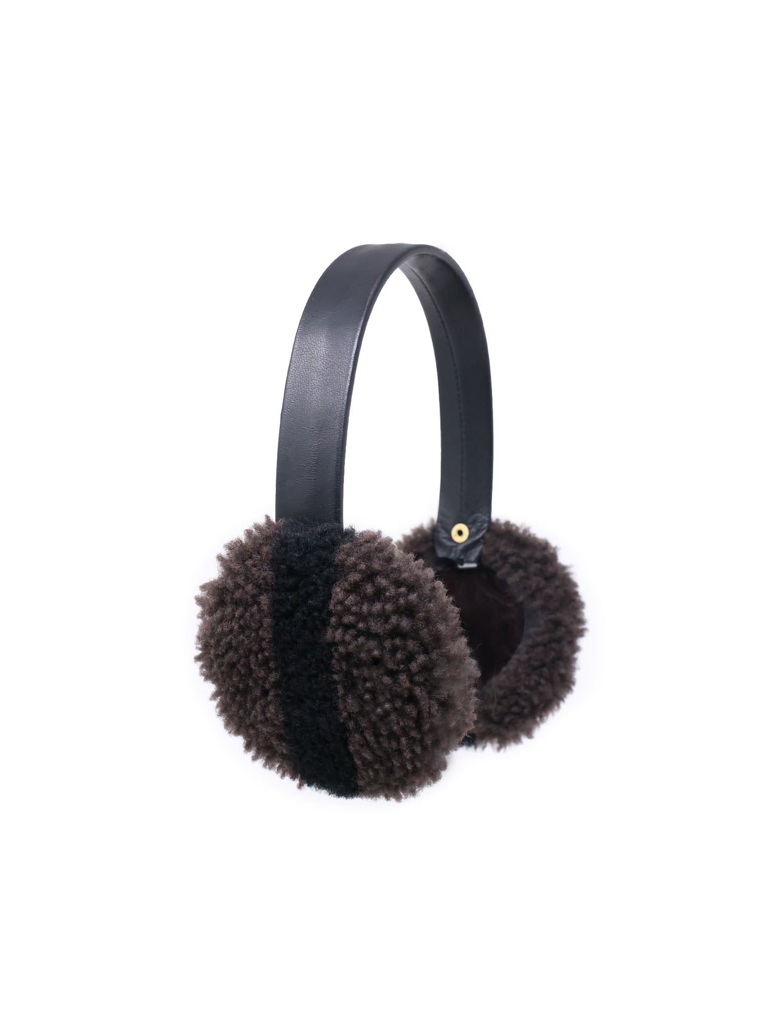Two Tone Shearling Earmuffs