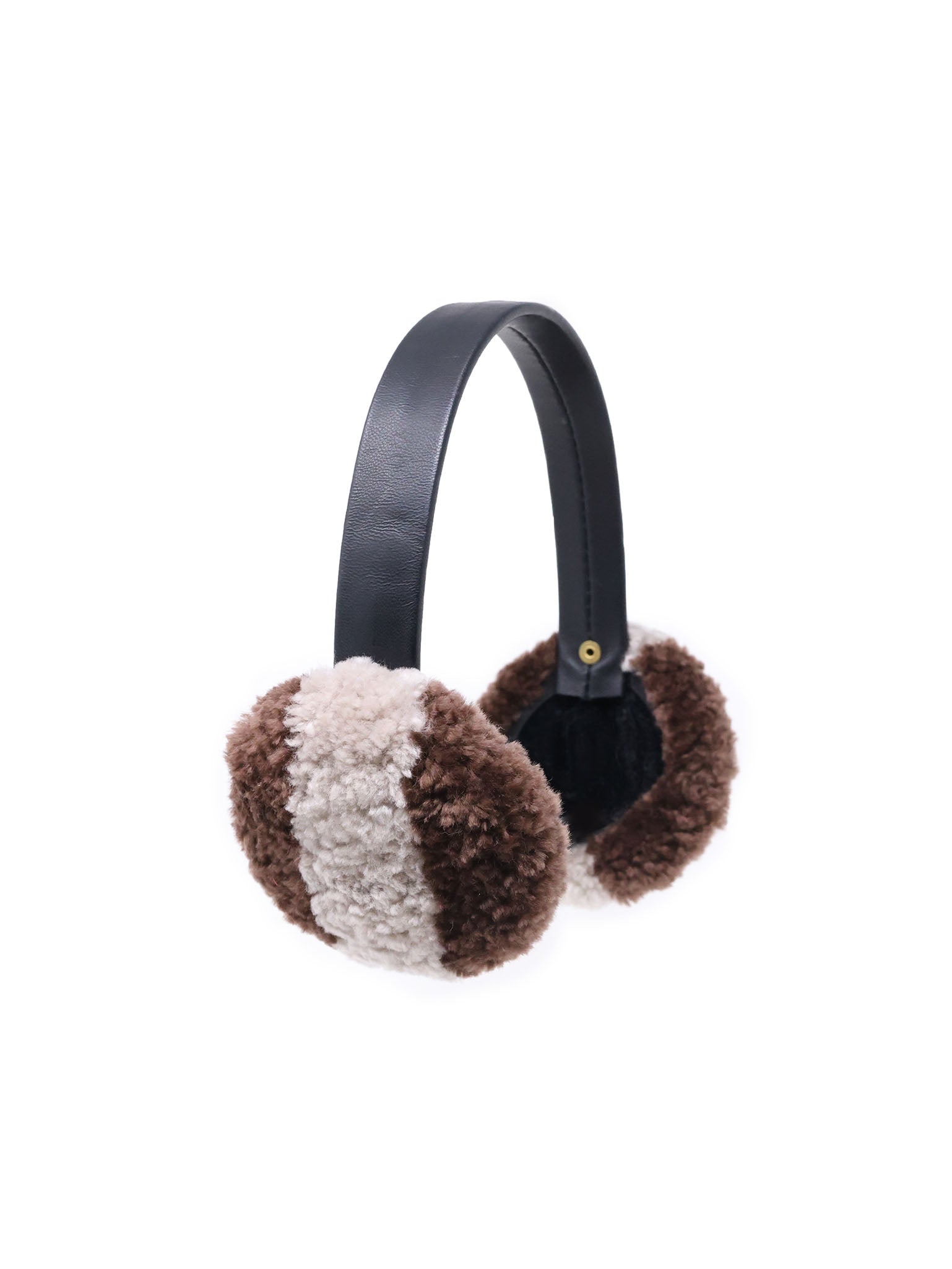 Two Tone Shearling Earmuffs