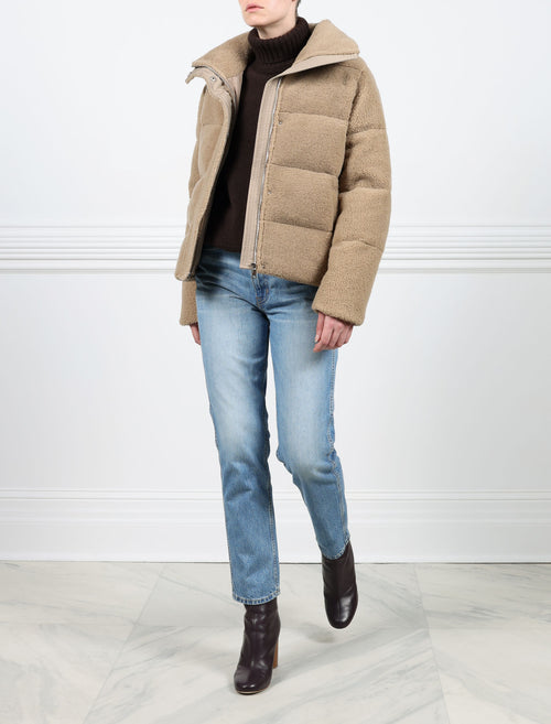 The Meadow Shearling Puffer Jacket