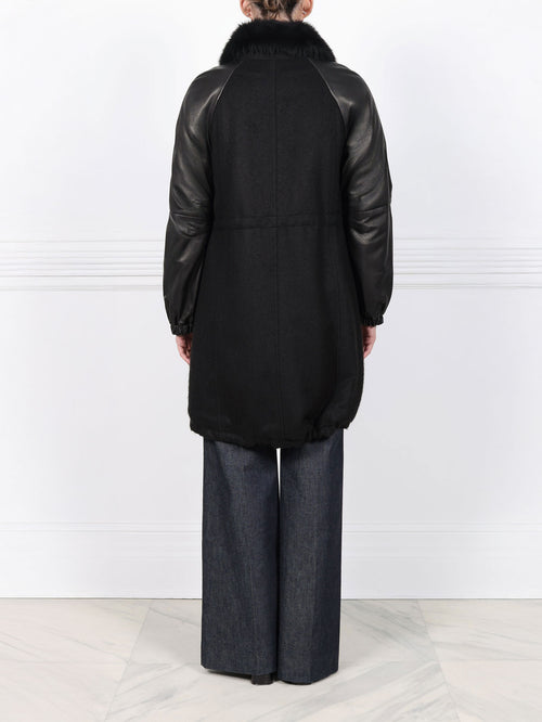 The City Felt Shearling Lined Coat