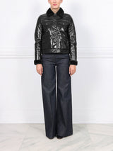 The Trucker Patent Shearling Jacket
