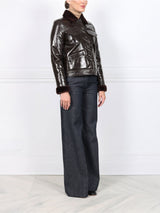 The Trucker Patent Shearling Jacket