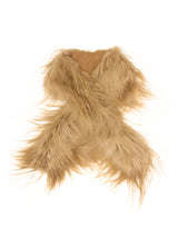 Long Hair Shearling Goat Scarf