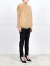 Shearling Crew Neck Vest