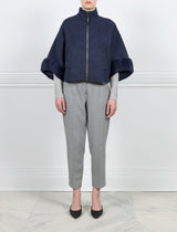 The Maren Wool Jacket with Mink Fur Trim