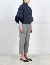 The Maren Wool Jacket with Mink Fur Trim