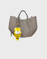 Tiger Bag Charm Key Ring Made of Mink
