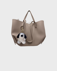 Dog Bag Charm Key Ring Made of Mink