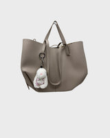Bunny Bag Charm Key Ring Made of Mink