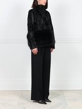 The Dover  Upcycled Lamb Jacket with Fur Trim