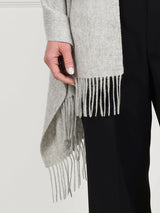 Fur Trim Fringed Stole