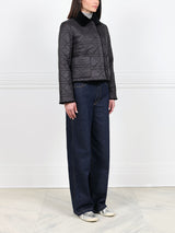 Quilted Sheared Fur Reversible Jacket